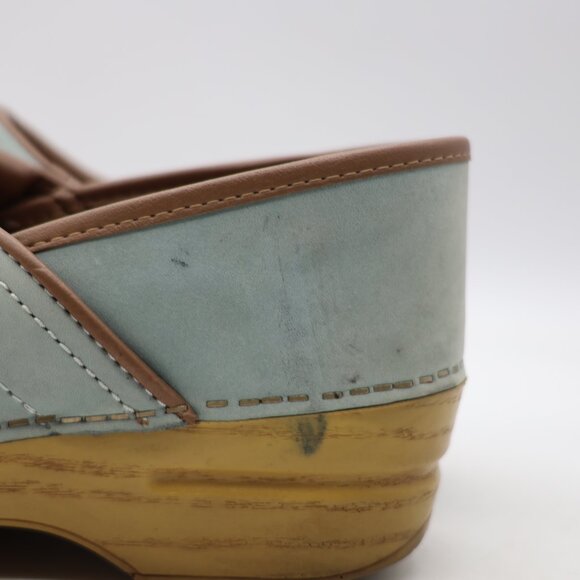 Dansko Clogs Nubuck Twin Pro Powder Blue Dog Walkers Women's Size EU 38 Slip-On - Picture 12 of 12